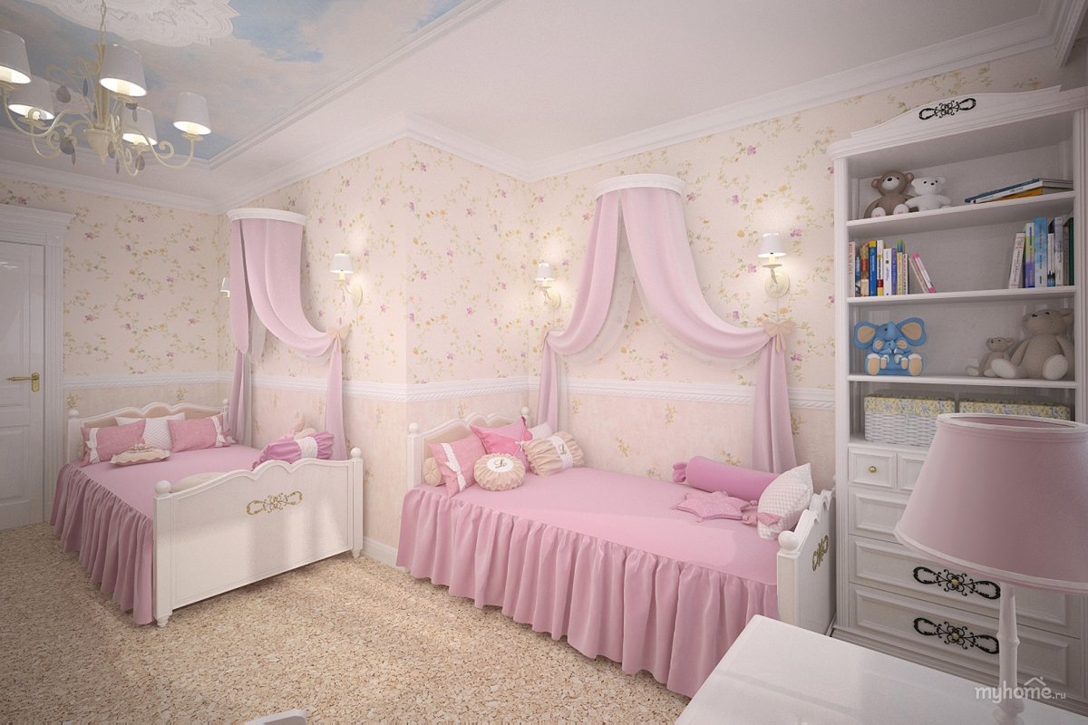 Спальня для девочки первоклассницы