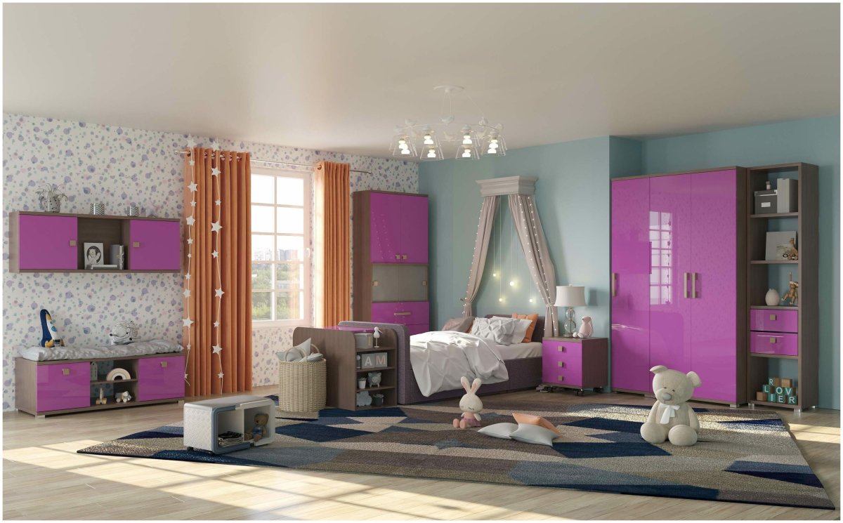 Кровать чердак Тиана лазурит