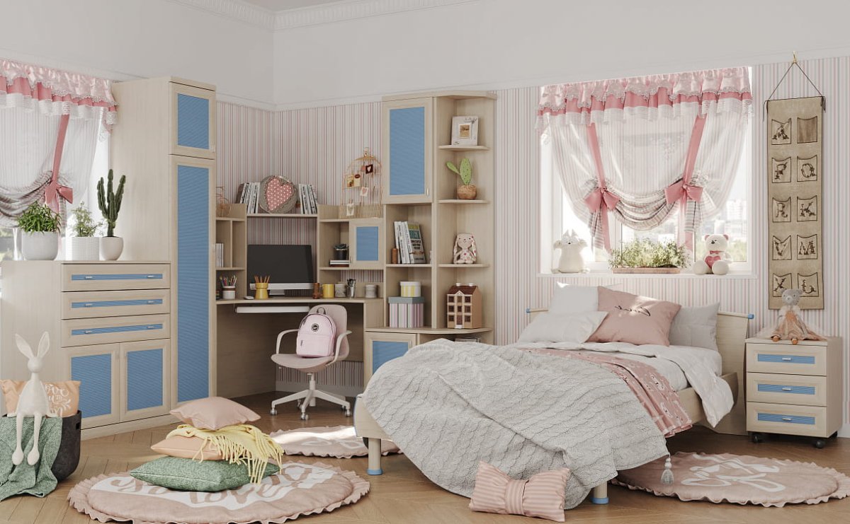 Детская Герда лазурит орех Клифтон