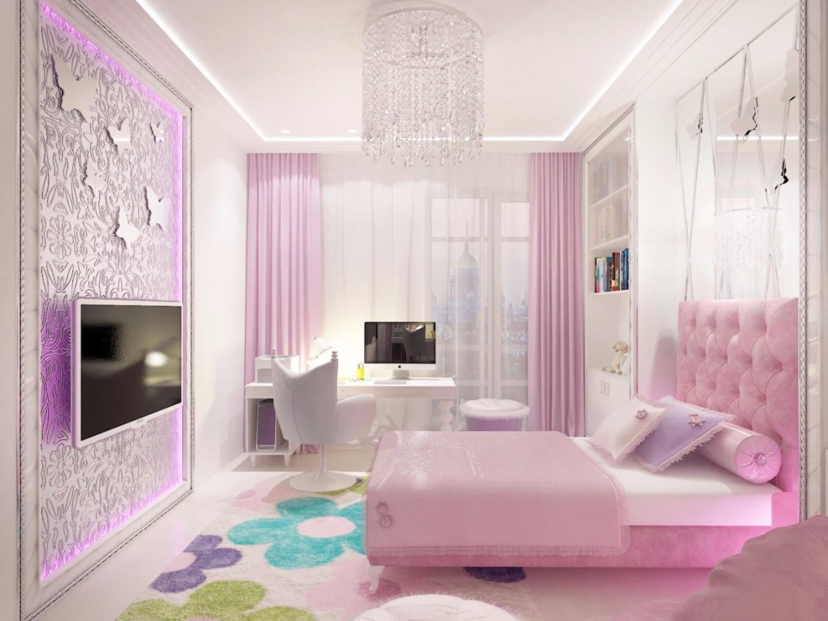 Интерьеры комнат для подростков девочек