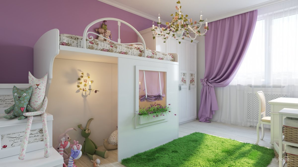 Детские комнаты для девочек