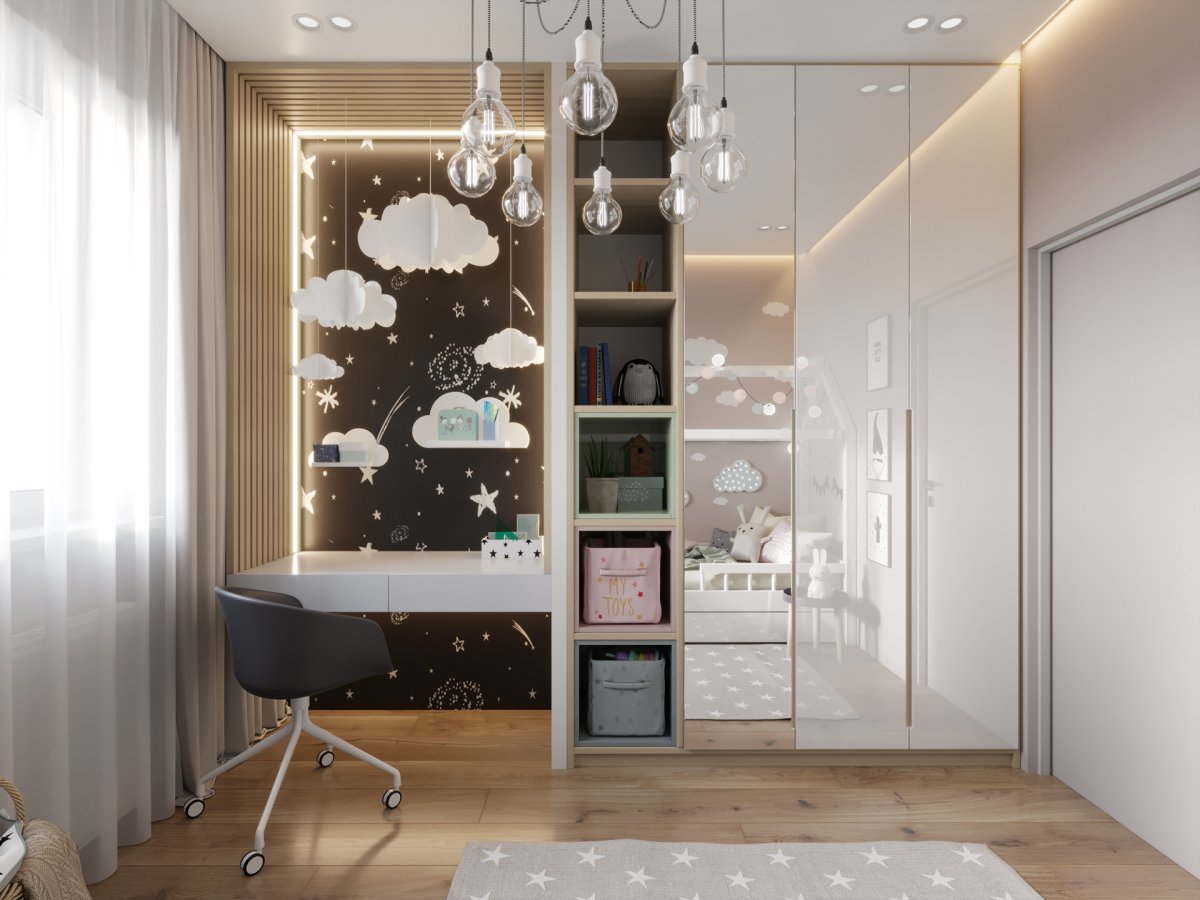 Зеркало в комнате подростка