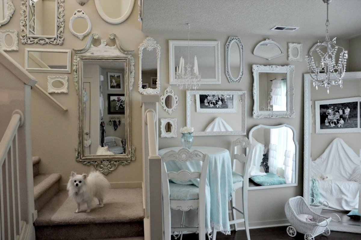 Зеркала в стиле Прованс в интерьере