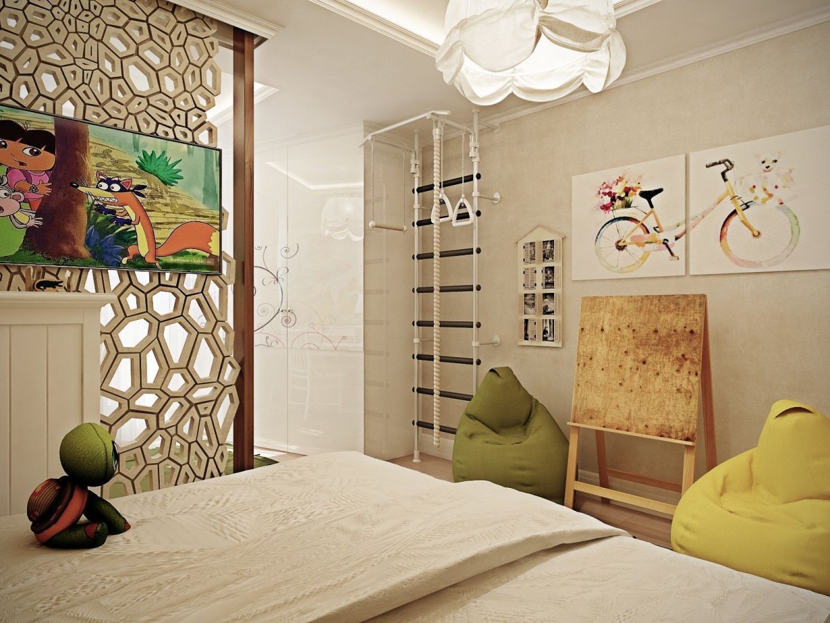 Перегородка из гипсокартона для зонирования комнаты