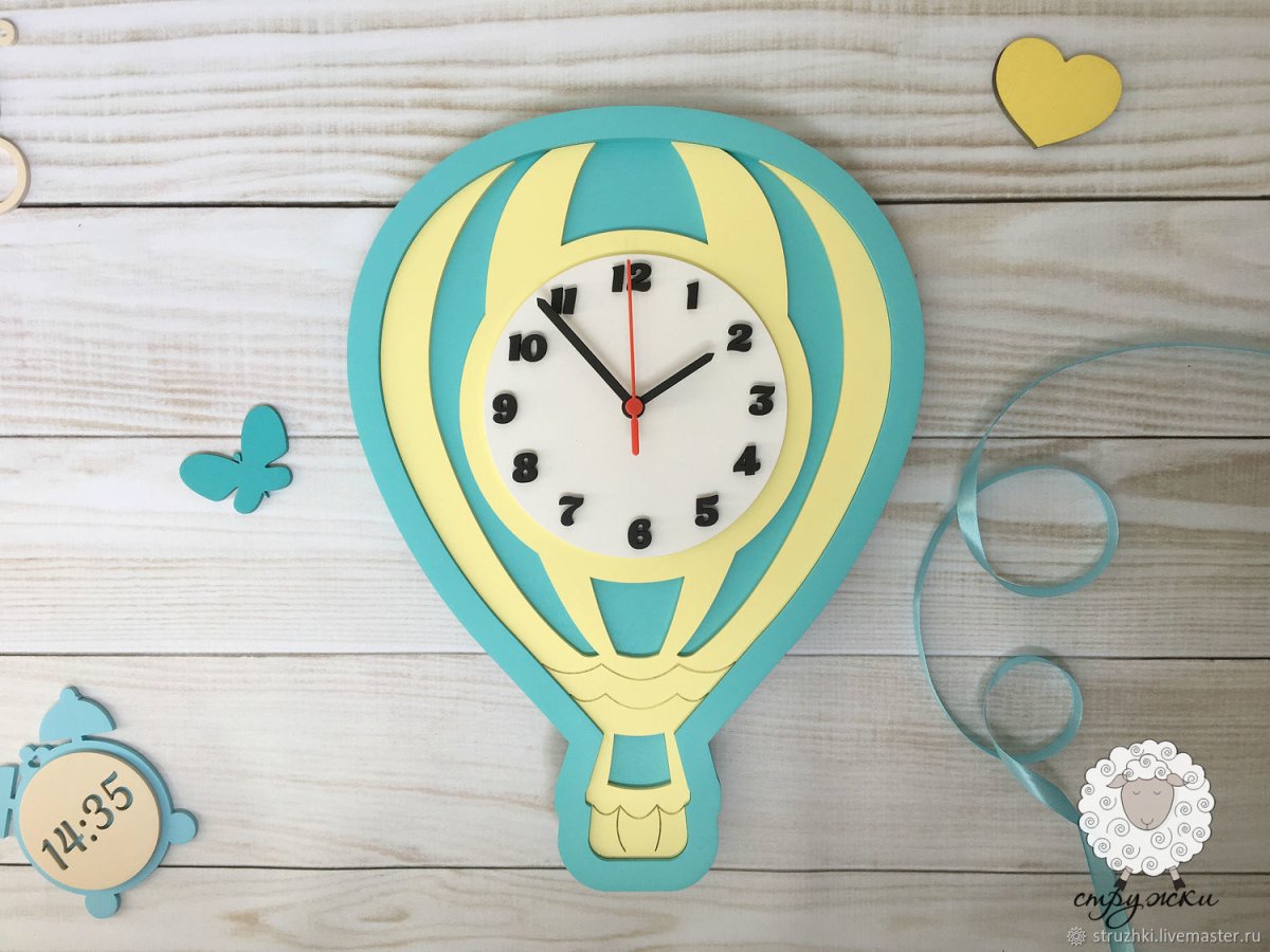 Часы настенные необычные для детской комнаты