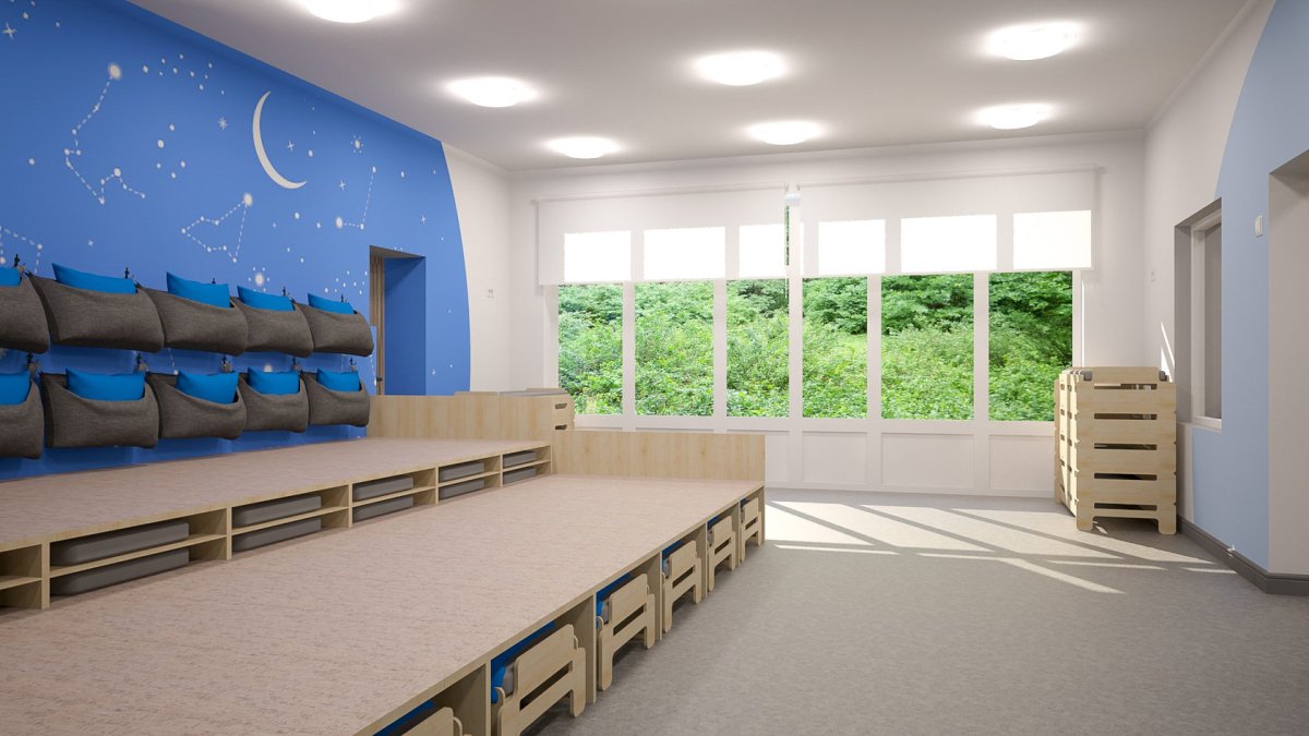 Кровати подиумы в детском саду