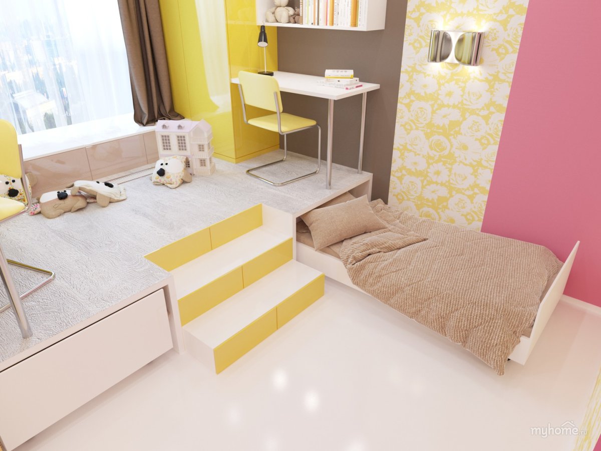 Кровать в эко стиле