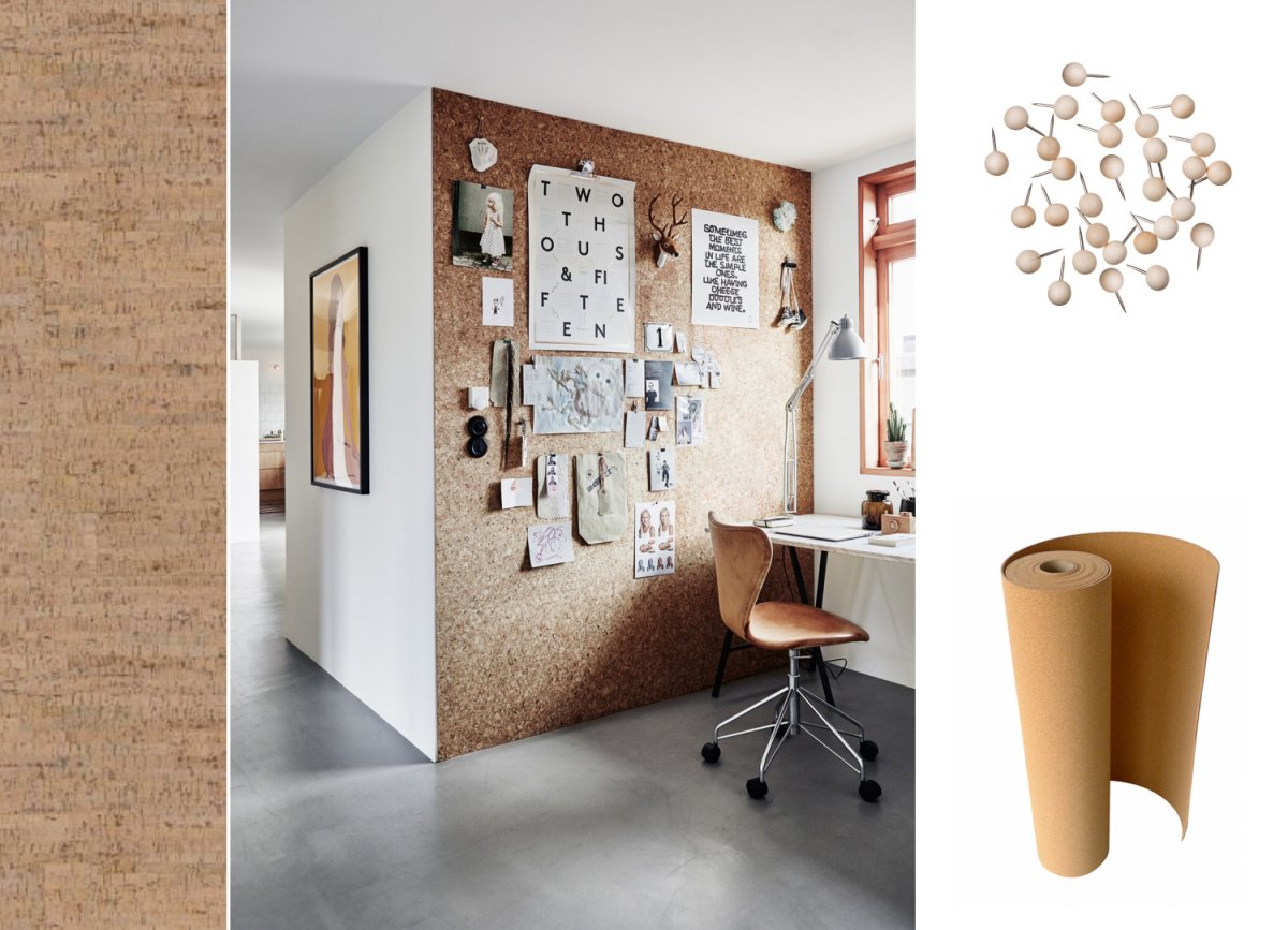 Пробковая доска на стену