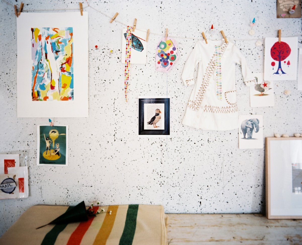 Пробковая стена в детской