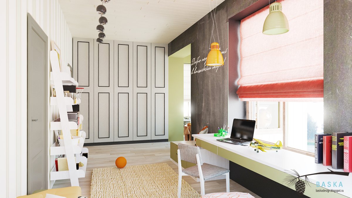 Споты в интерьере детской