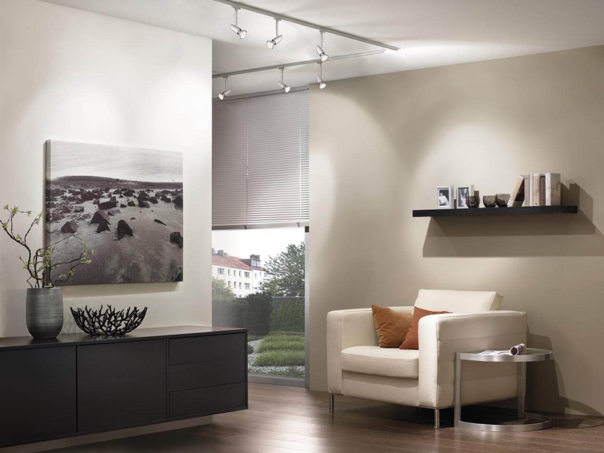 Трековые светильники в интерьере