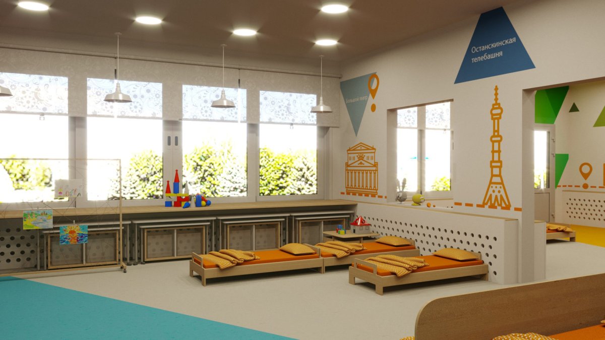 Интерьер детский сад вестибюль