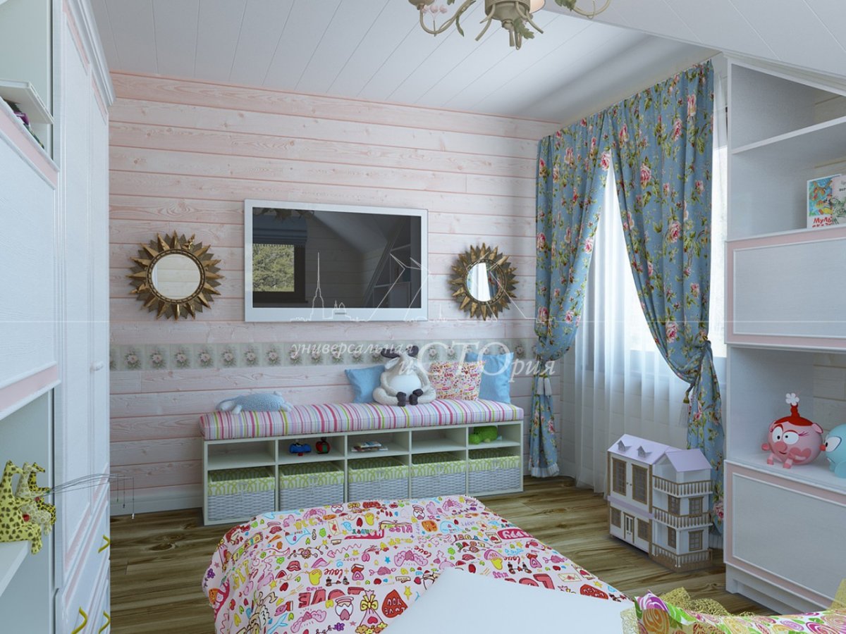 Стиль Кантри в интерьере детской комнаты