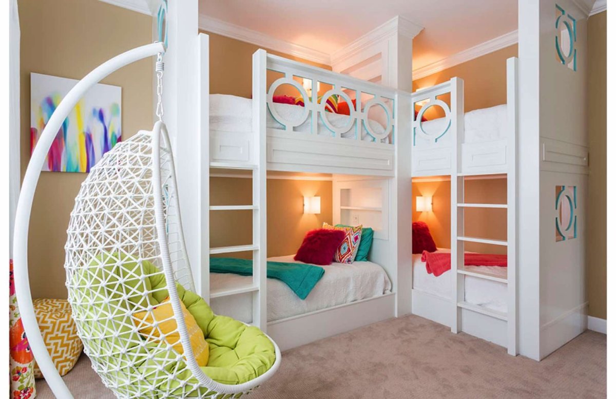 Красивые двухъярусные кровати