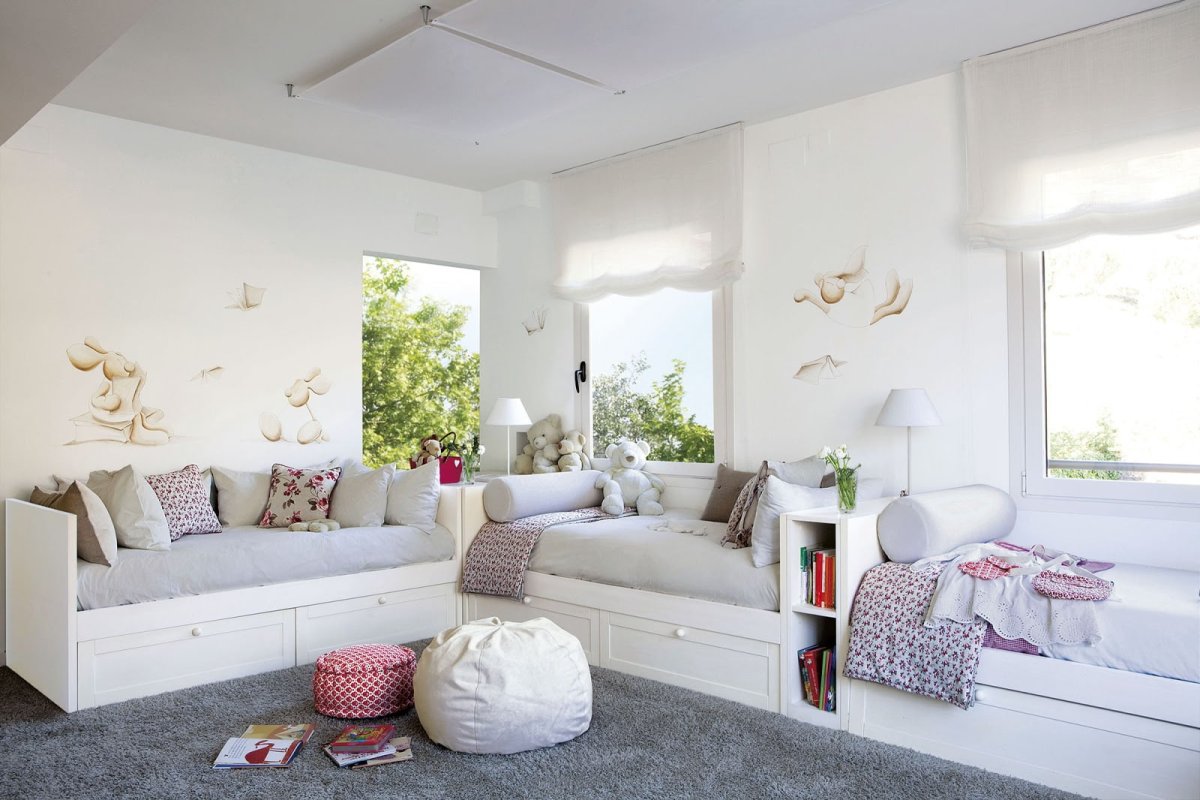 Детская комната для троих девочек