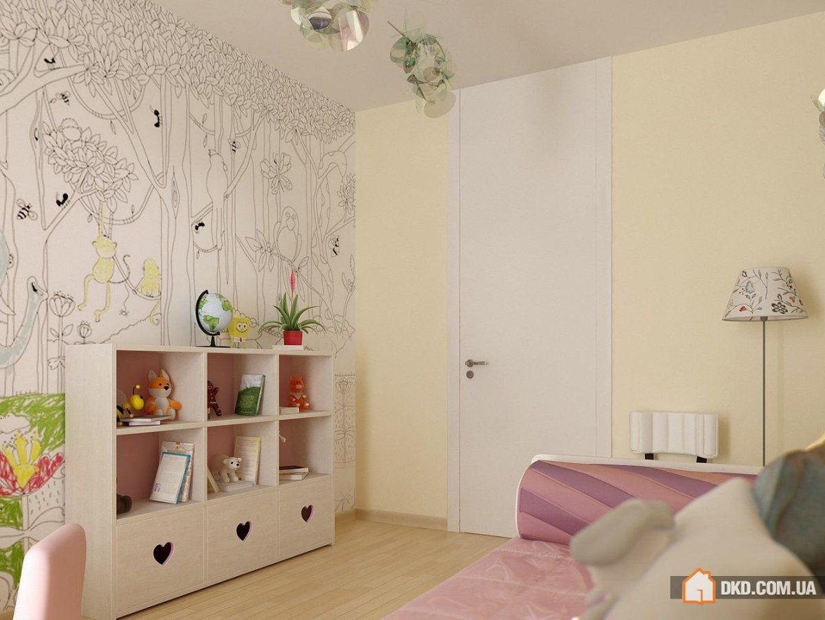Обои для детской комнаты комбинированные