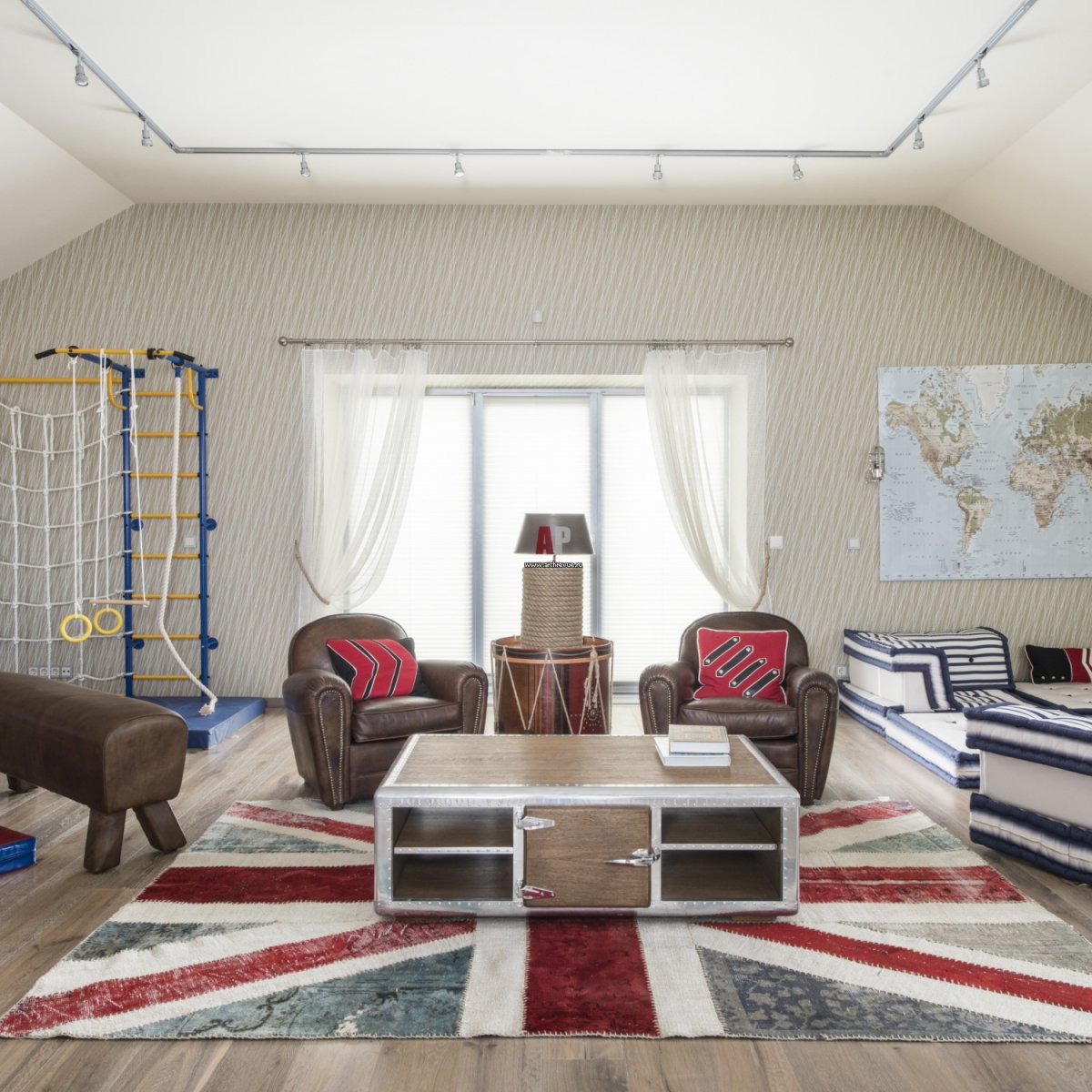 Интерьер игровой комнаты для мальчиков