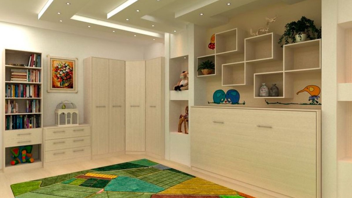 Встроенная мебель для детской комнаты