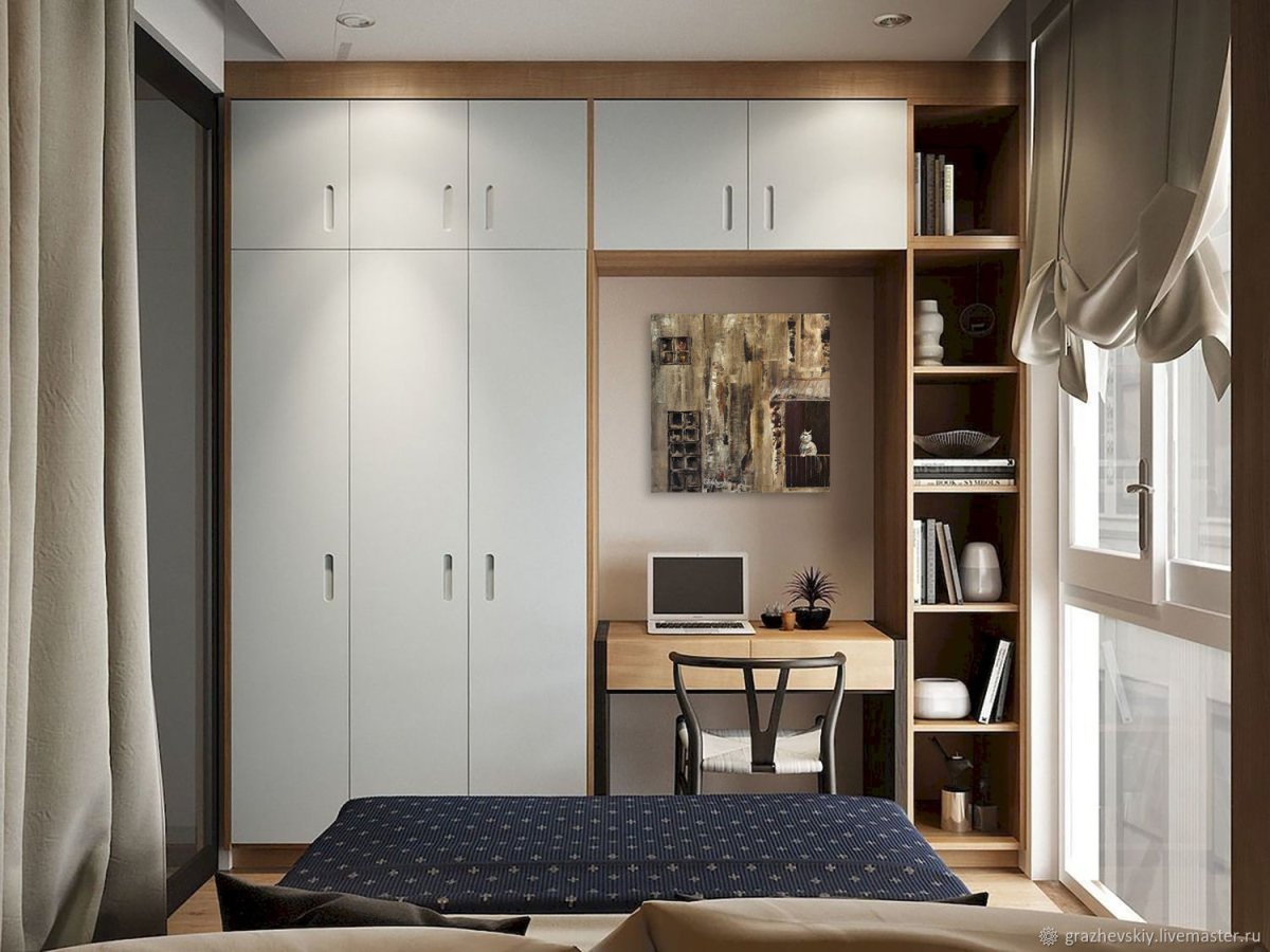 Вместительный шкаф для маленькой комнаты