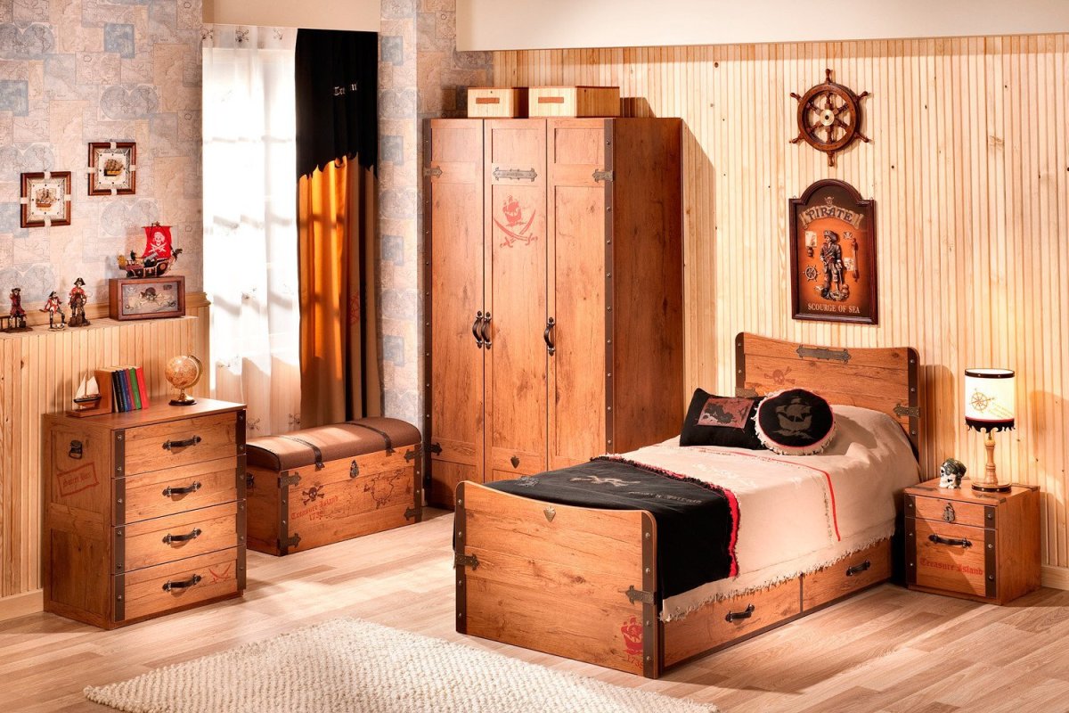 Спальня в морском стиле