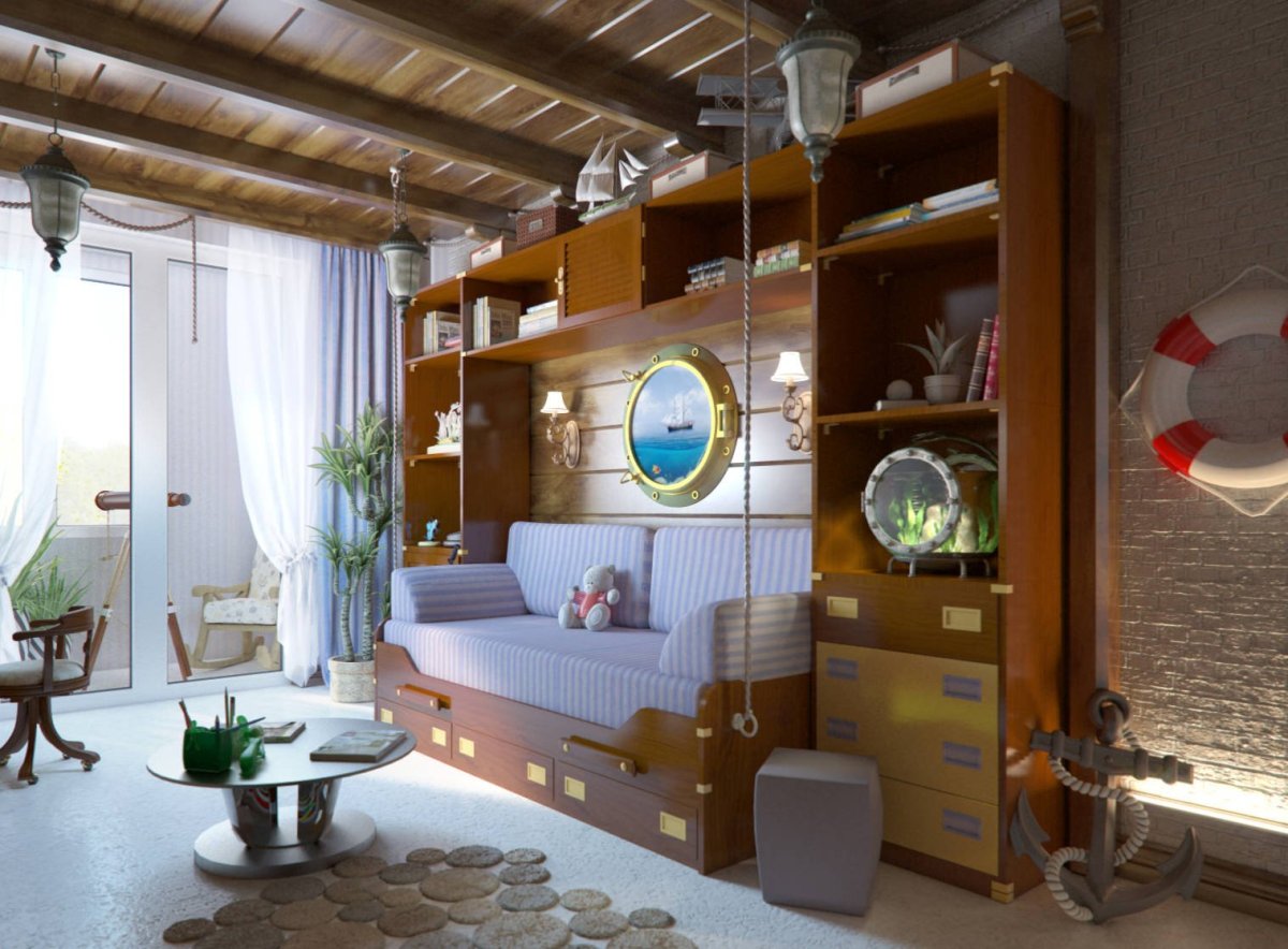 Детская спальня пираты Карибского моря