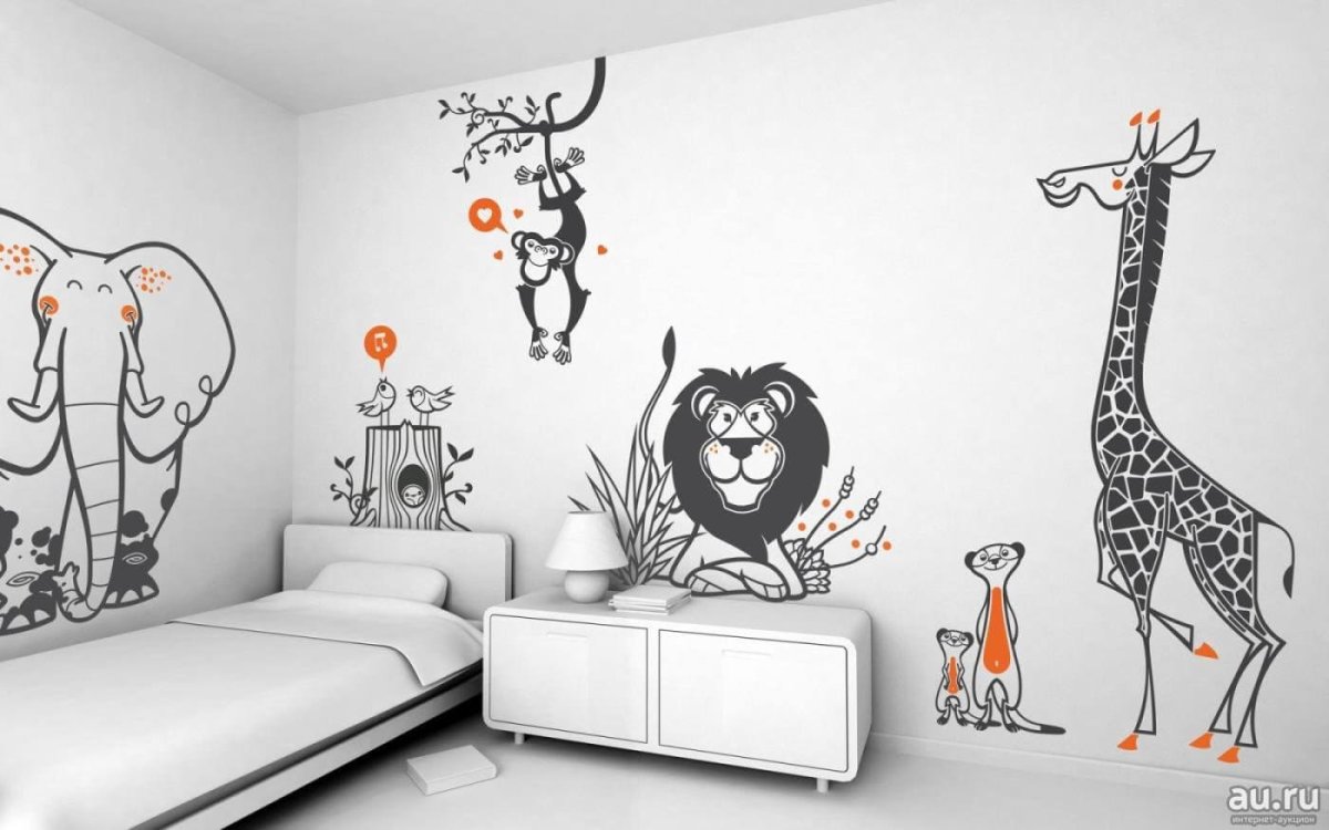 Детские наклейки на стену
