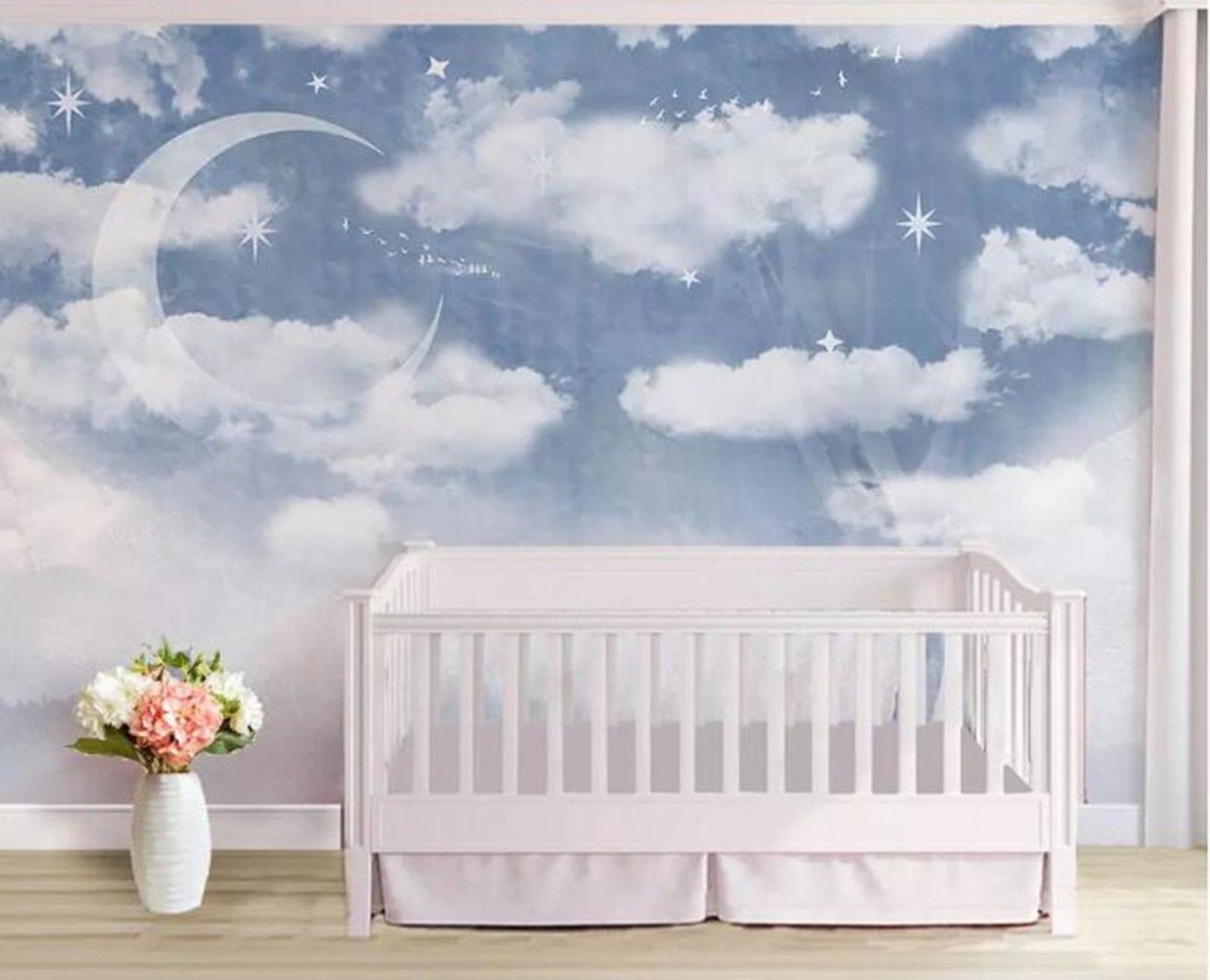 Облака в интерьере детской