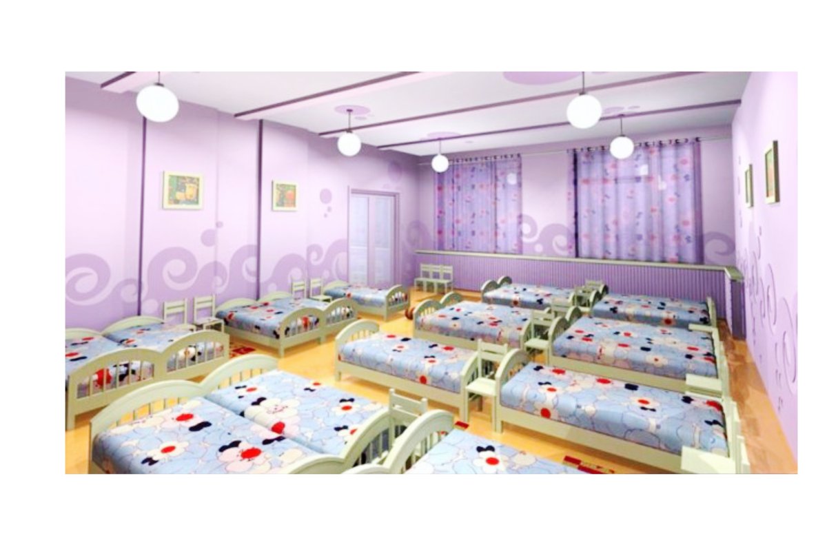 Спальня в детском саду