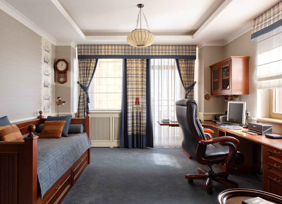 Комната мальчика классика
