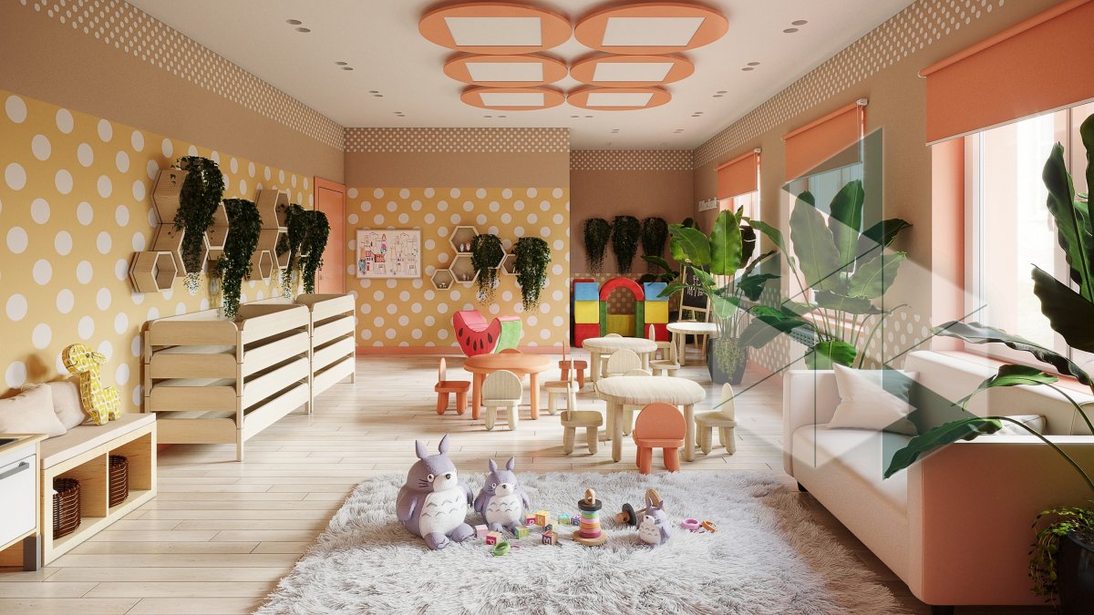 Современный интерьер детского сада