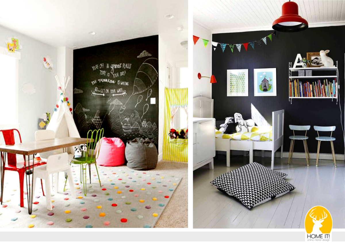 Стены для детской студии