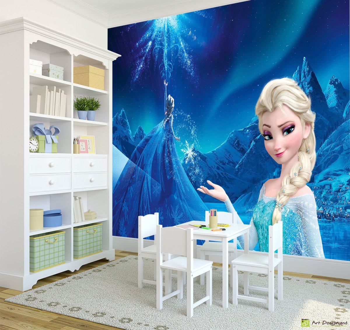 Комната для девочки в стиле Эльзы