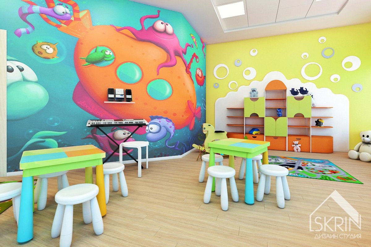 Обустройство детского центра развития для малышей