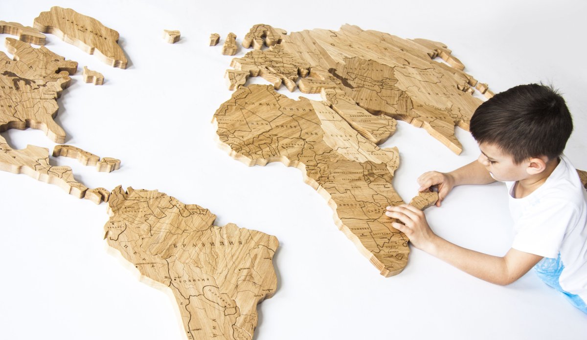 Карта мира на стену в детскую