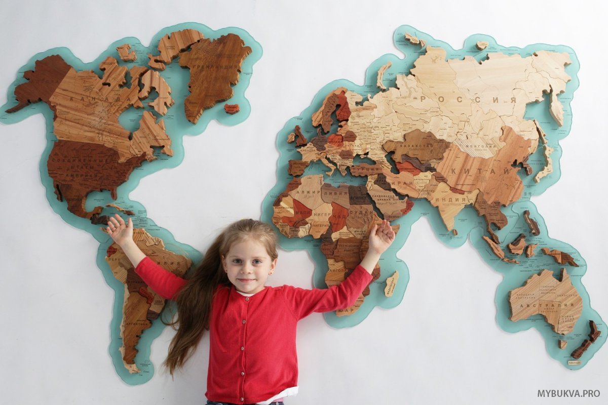 Материки на стену