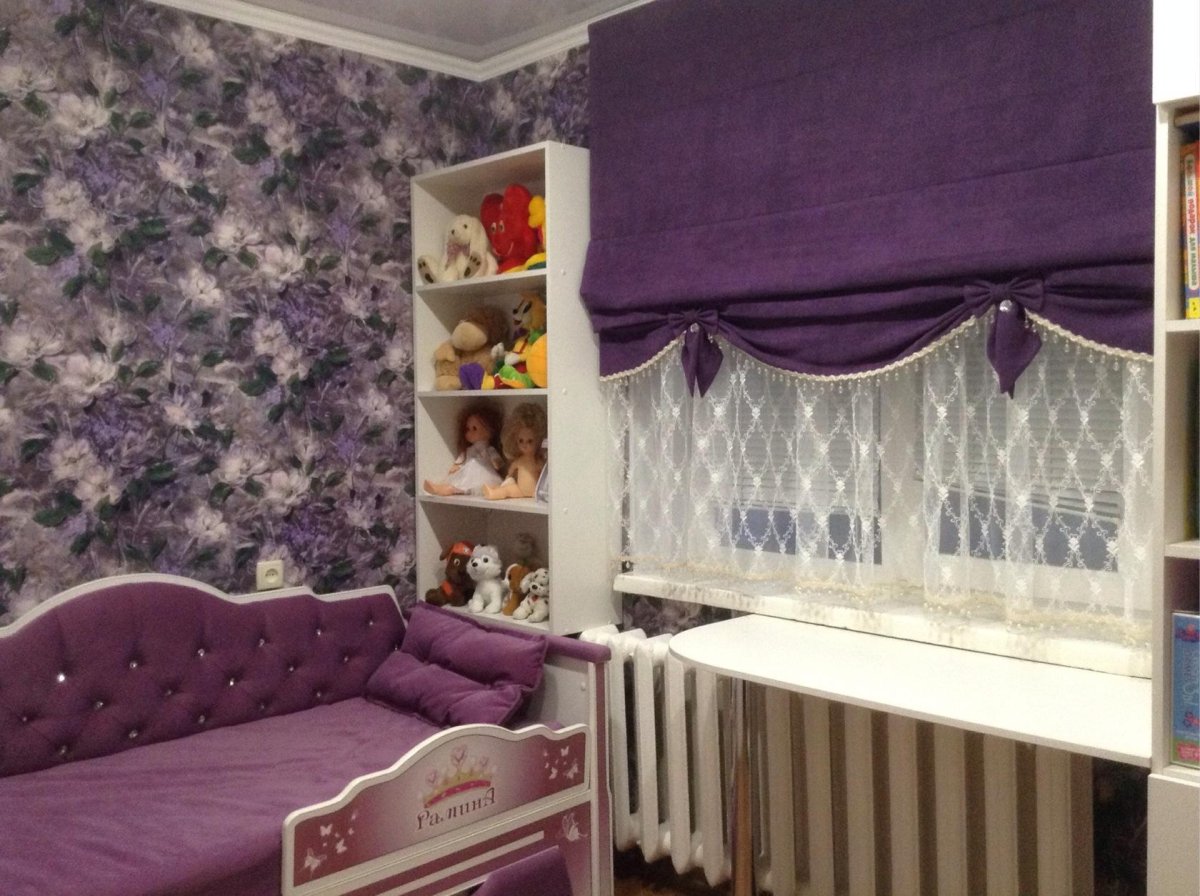 Римские шторы в детскую девочке