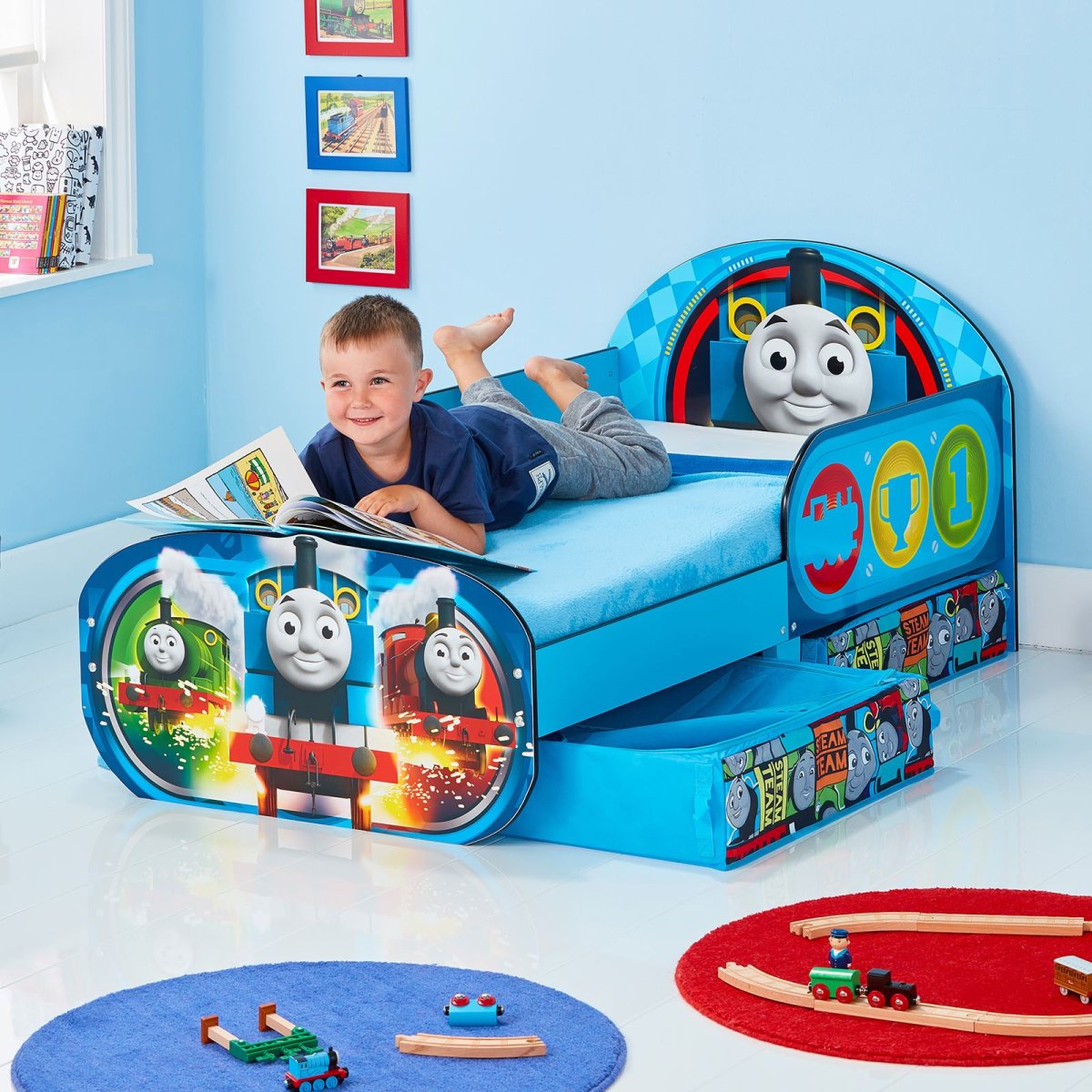 Кровать машина Red River молния