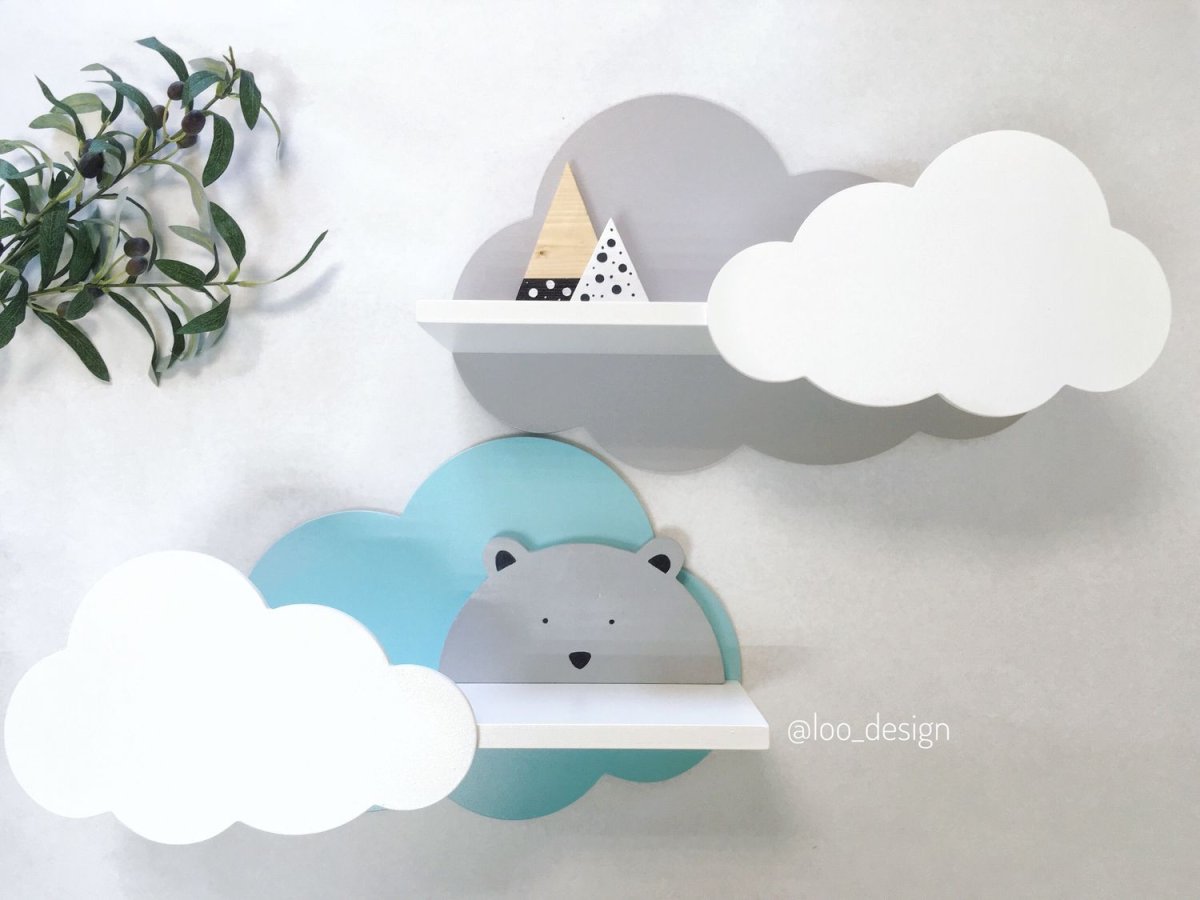 Креативное полочки в детскую комнату