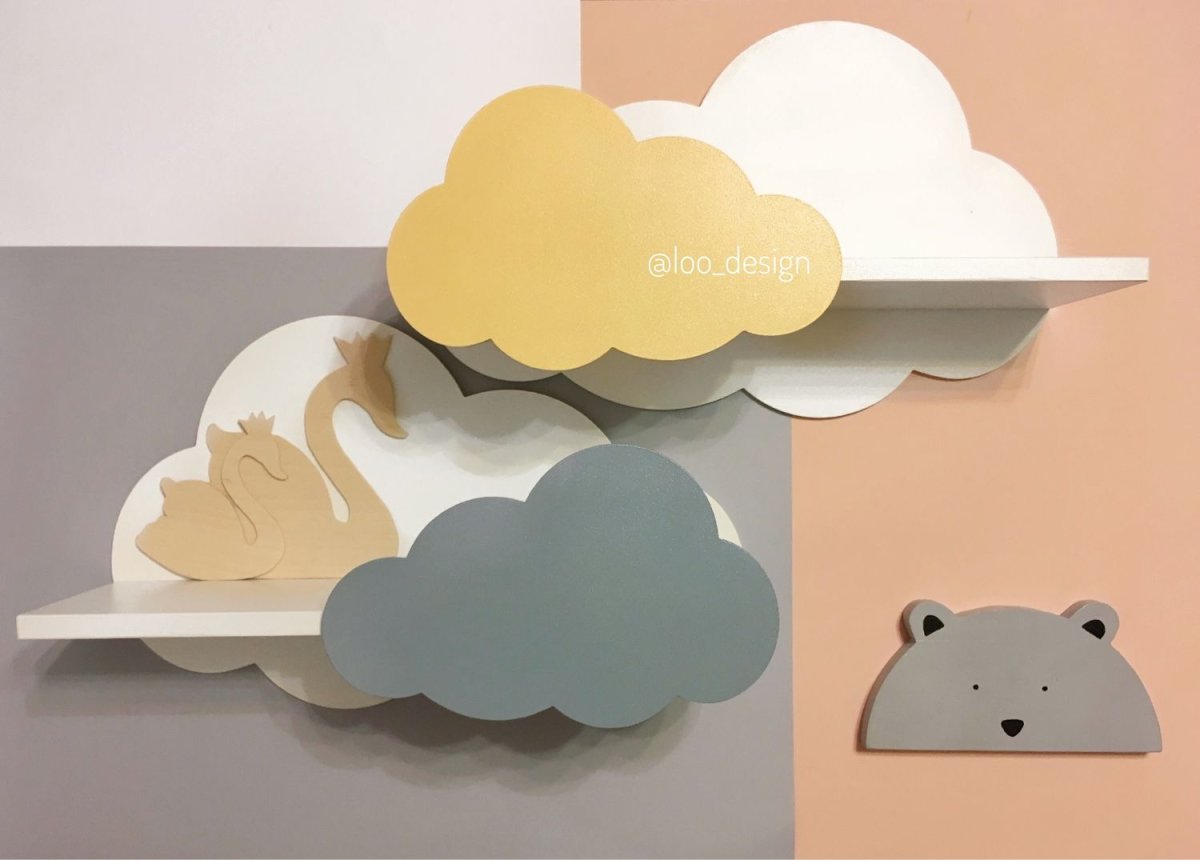 Полка детская "облачко"