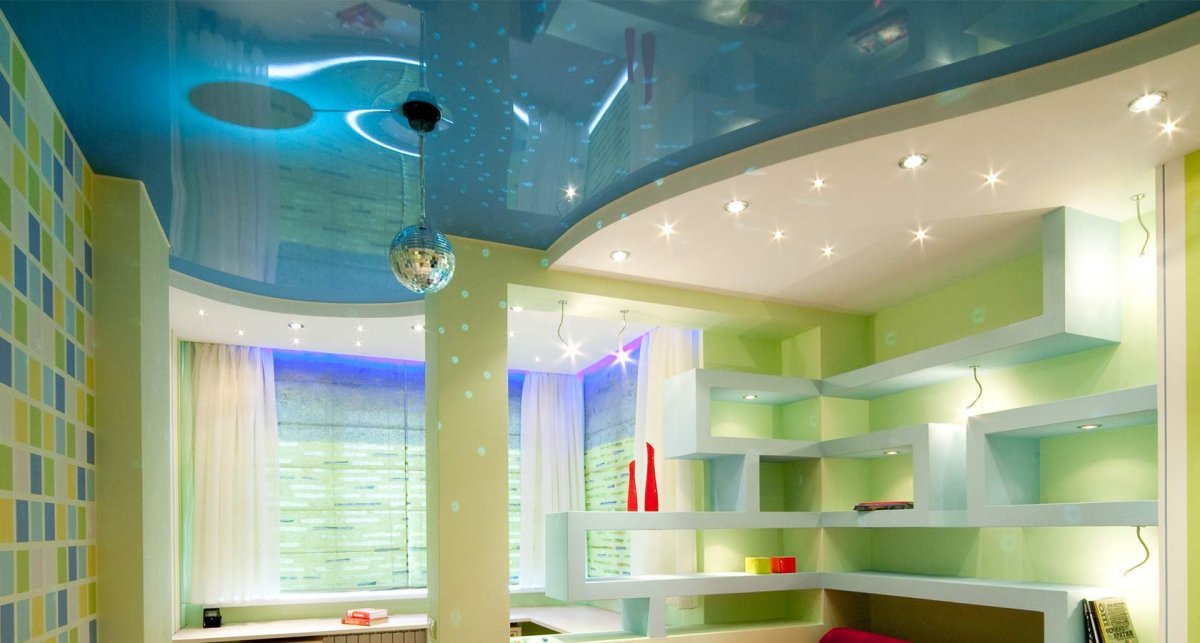 Потолки в детских комнатах