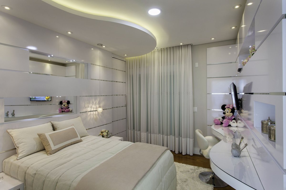 Potolok iz gipsokordona dlya malenkoi spalni