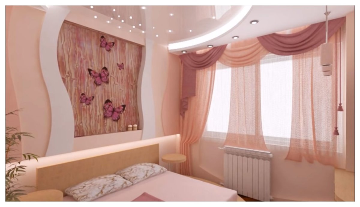 Потолок из гипсокартона для детской комнаты