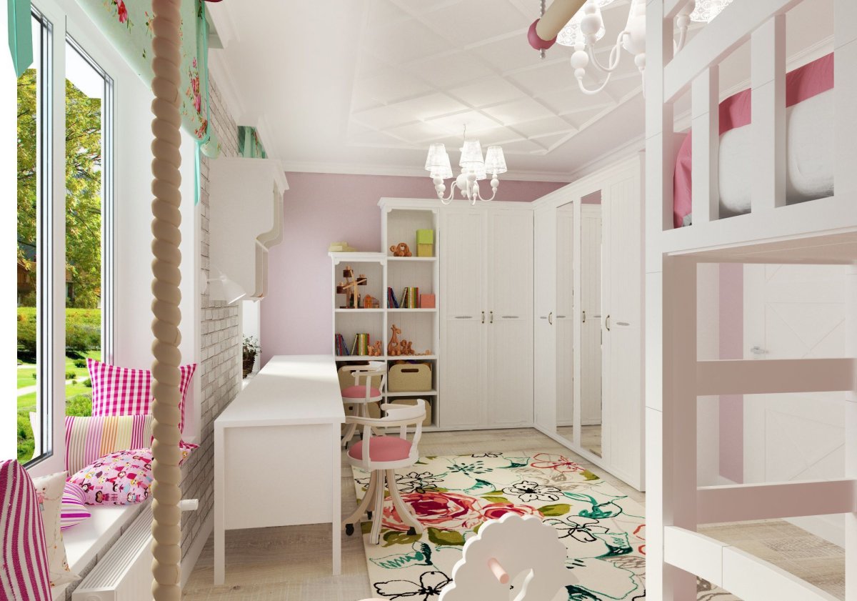 Детская комната для двух дочек