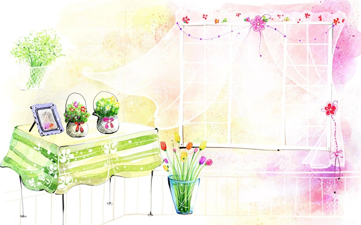 Обложка с белыми цветами в углу