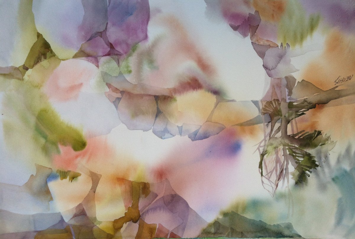 Акварельный фон дети