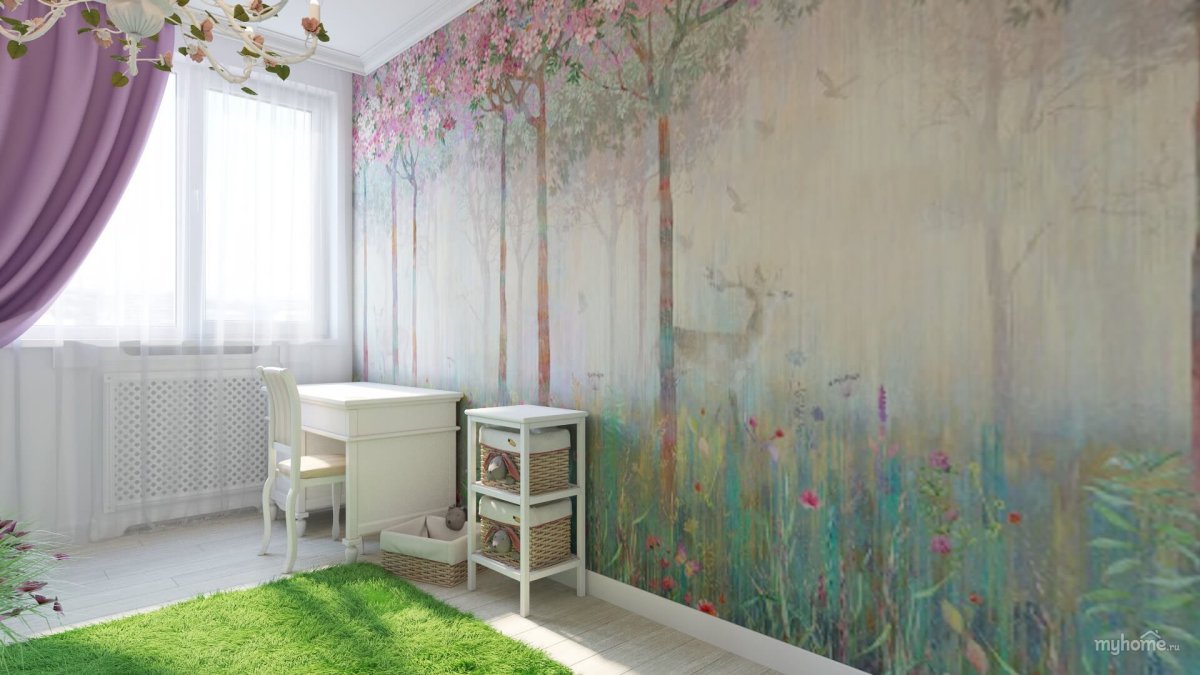 Бирюзовые цветы акварель