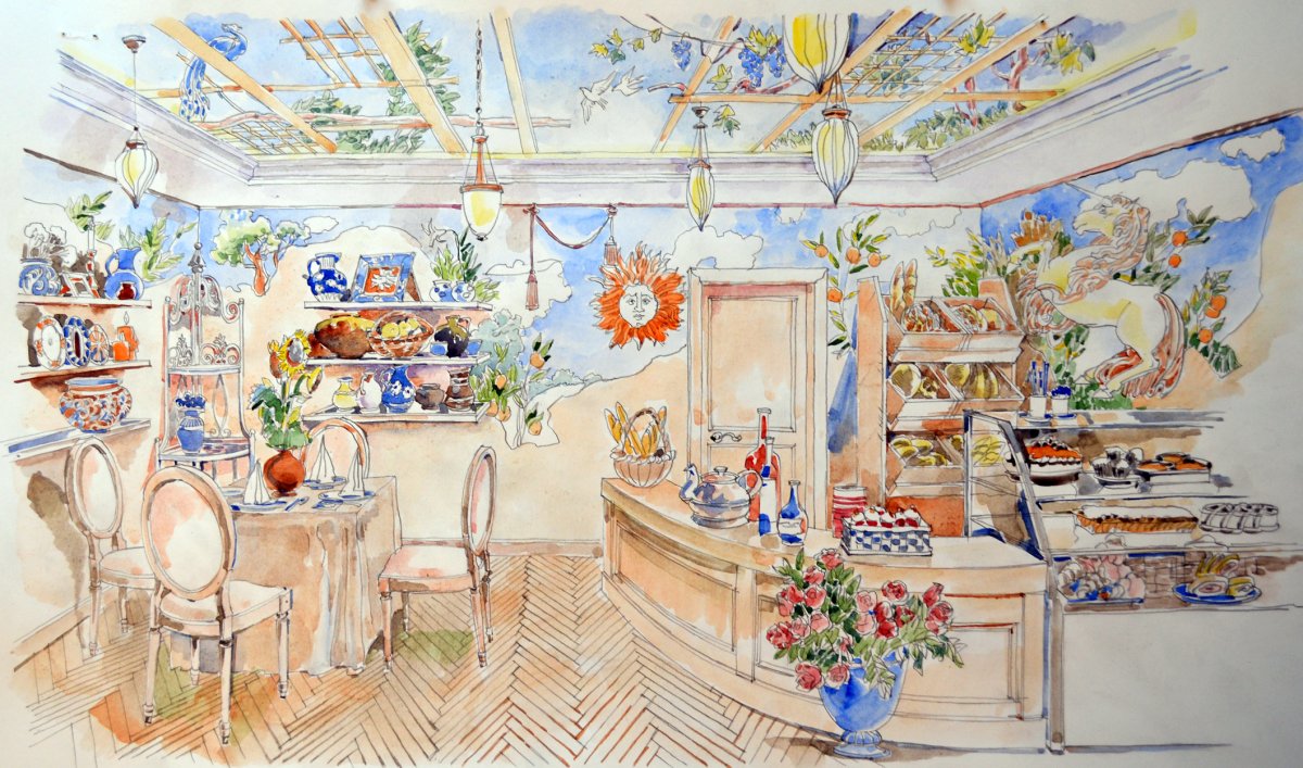 Акварельный фон