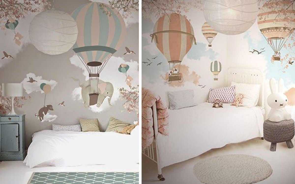 Комнаты в стиле путешествия для девочек