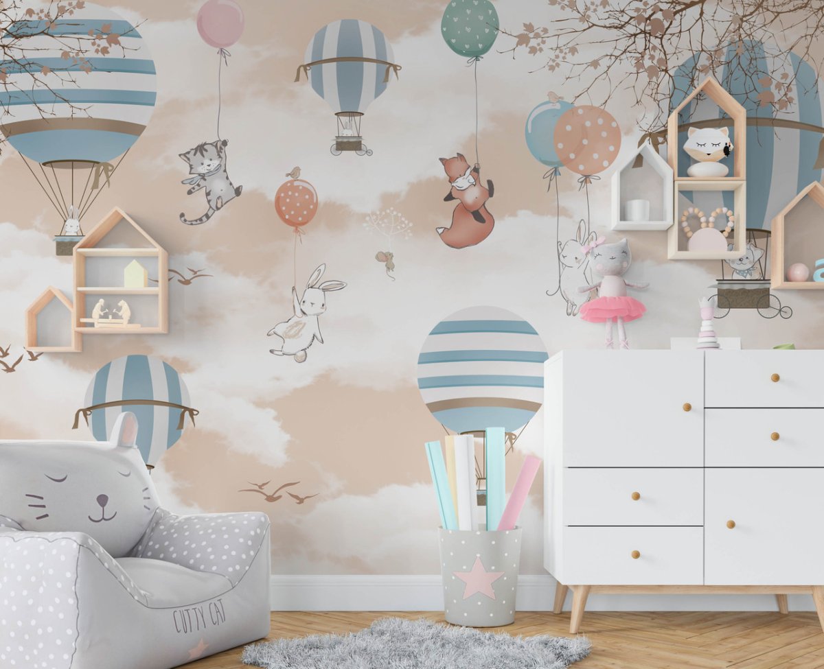 Голубые обои