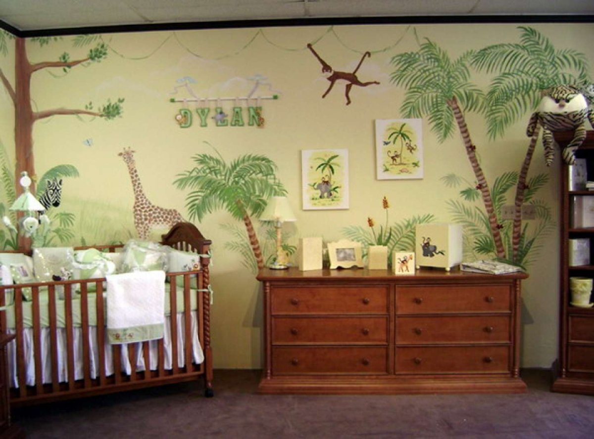 Детская комната в стиле сафари
